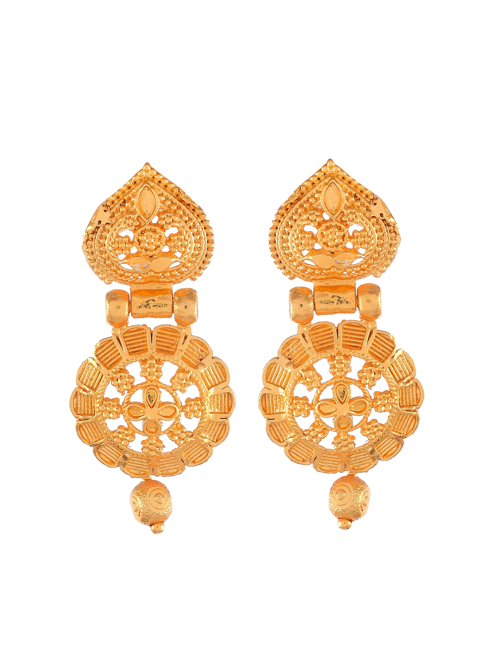 Gold Plated Temple Jewellery Set