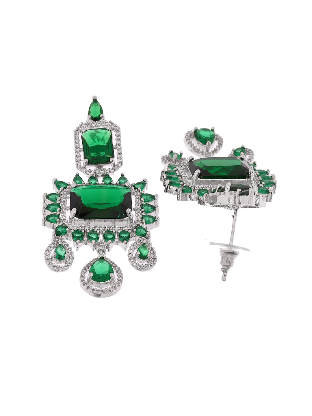 Bridal Necklace Set with Earrings | Luxury CZ Wedding Jewellery Set For Women