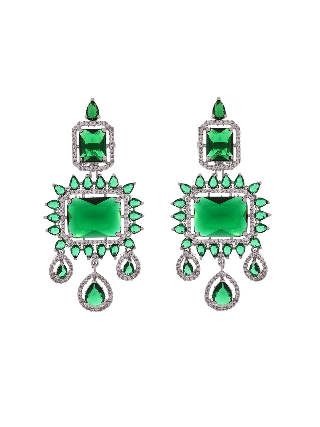 Bridal Necklace Set with Earrings | Luxury CZ Wedding Jewellery Set For Women