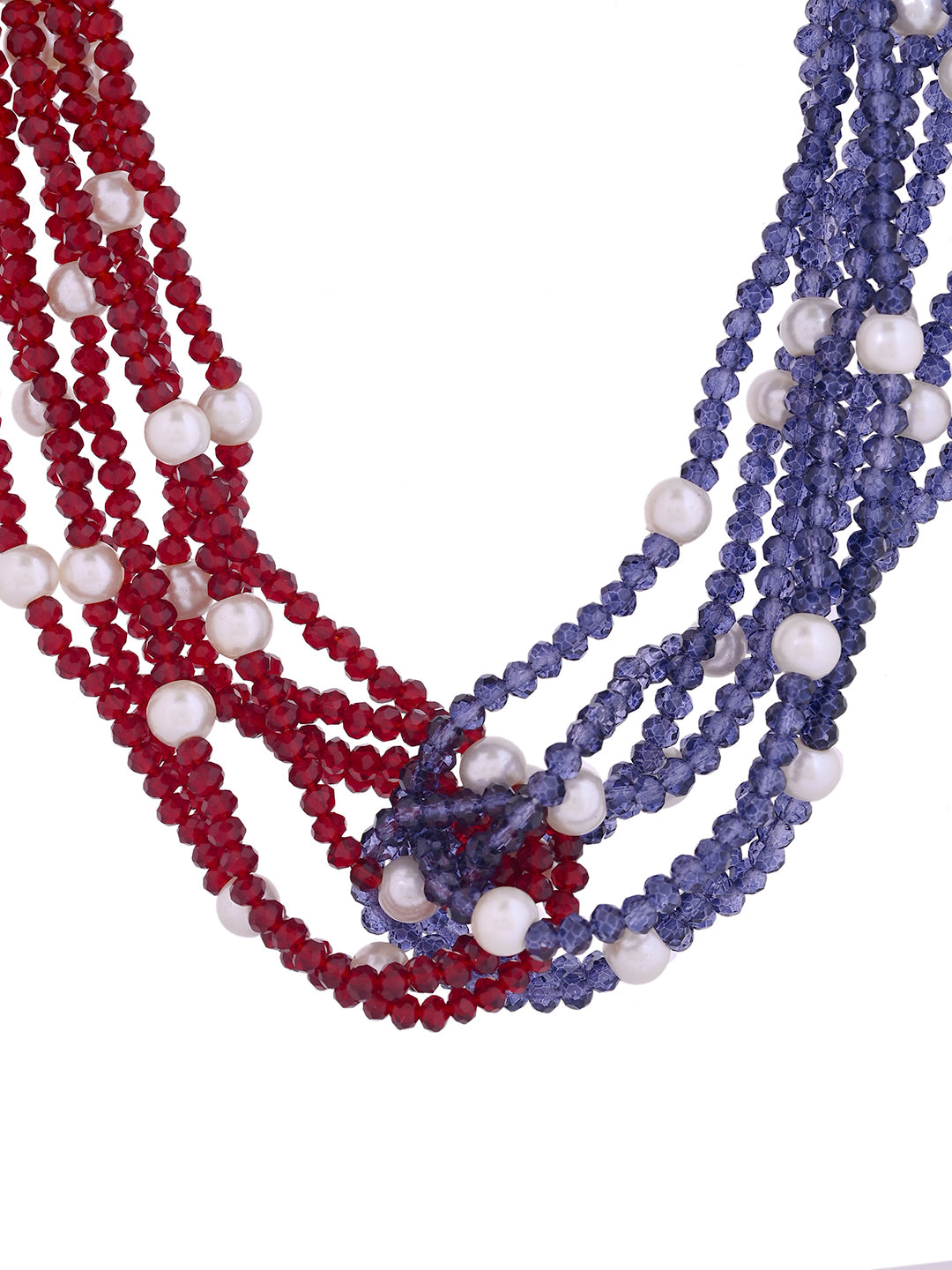 Multi-Layer Beaded Necklace Set With Earrings | Party Wear Jewellery Set For Women