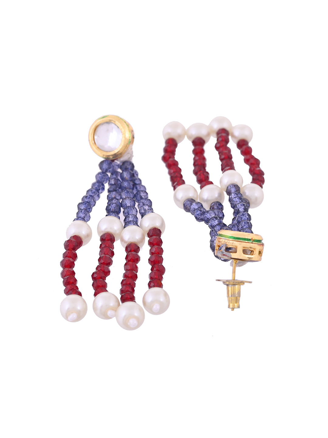 Multi-Layer Beaded Necklace Set With Earrings | Party Wear Jewellery Set For Women