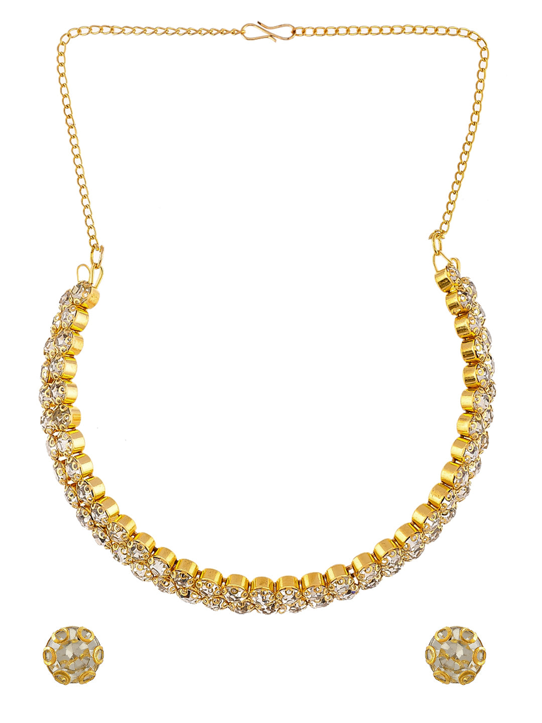 Gold Plated Cubic Zirconia Jewellery Set