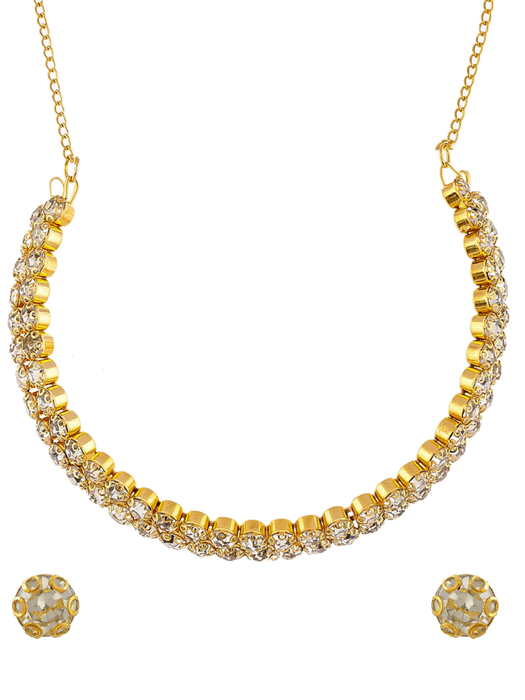 Gold Plated Cubic Zirconia Jewellery Set