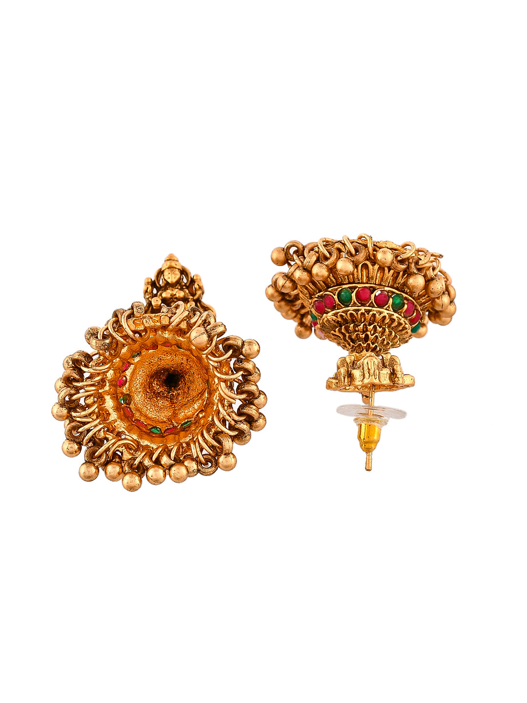 South Indian Long Ranihar Bridal Temple Jewellery Set