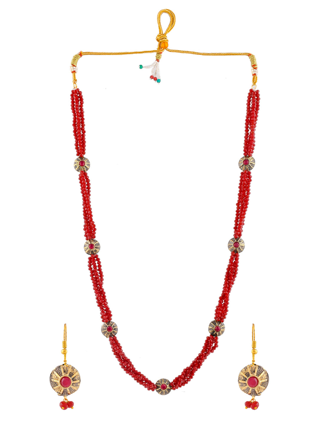 Traditional Long Layered Jewelry Set