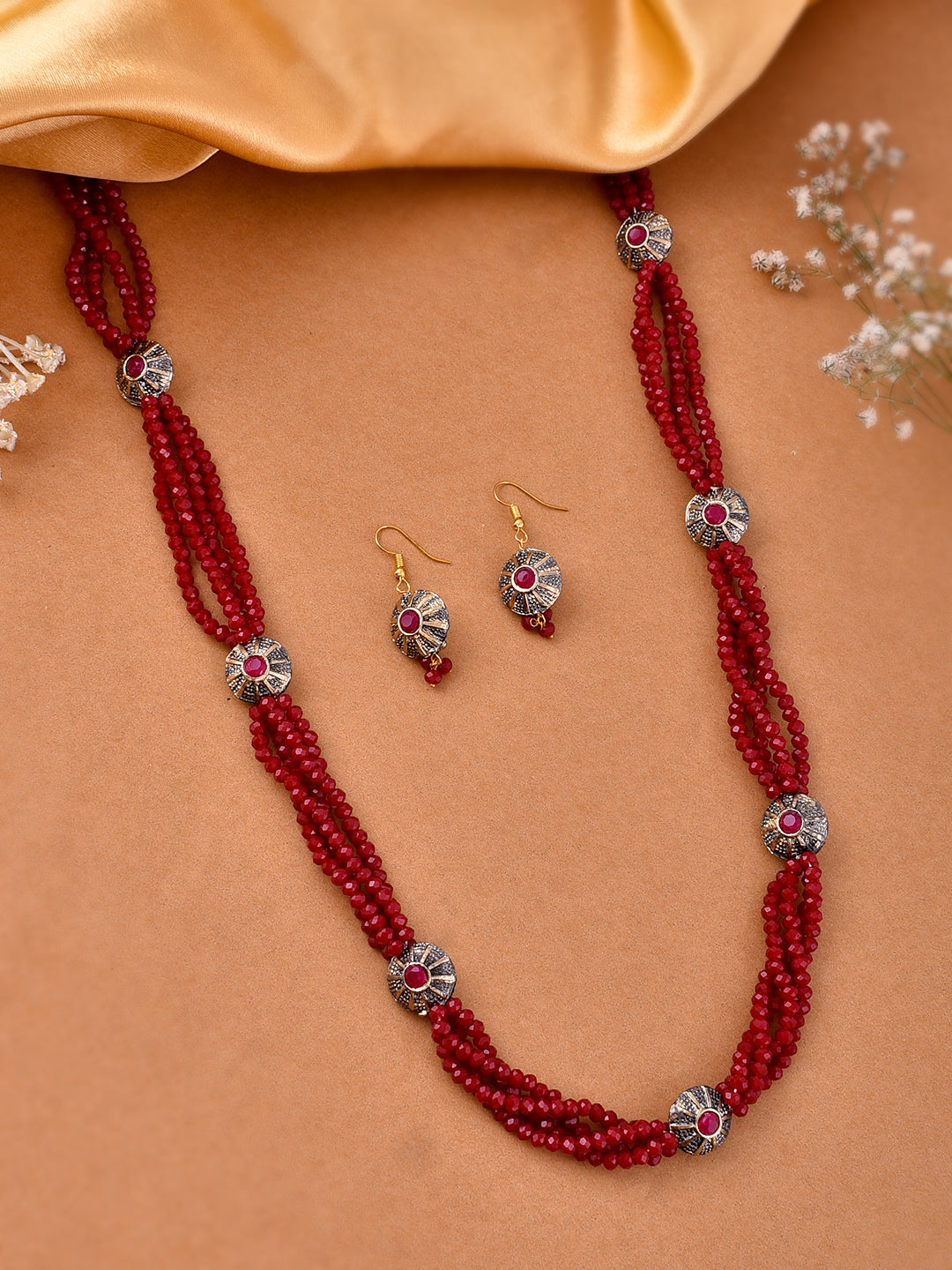 Traditional Long Layered Jewelry Set