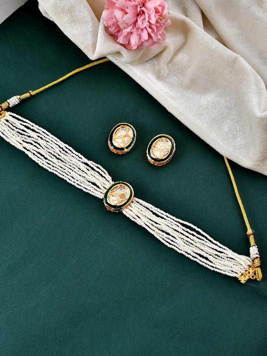 Kundan Choker Jewellery Set