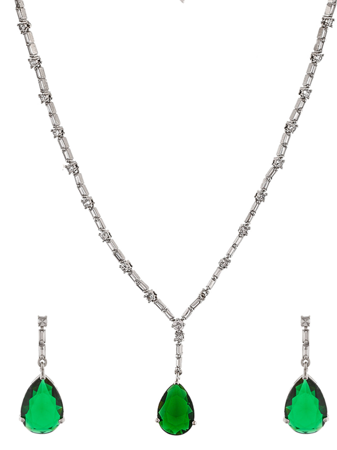 Natural Colombian Emerald Necklace – VOSKEI