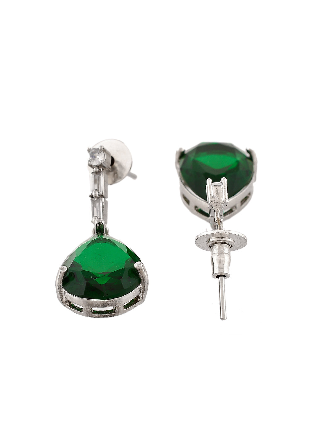 Faux Emerald Pendant Set
