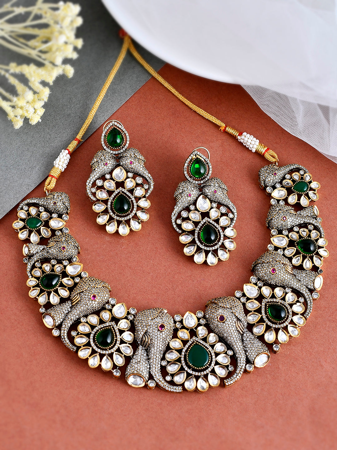 Ethnic Kundan Victorian Heavy Jewellery Sets for Women Online