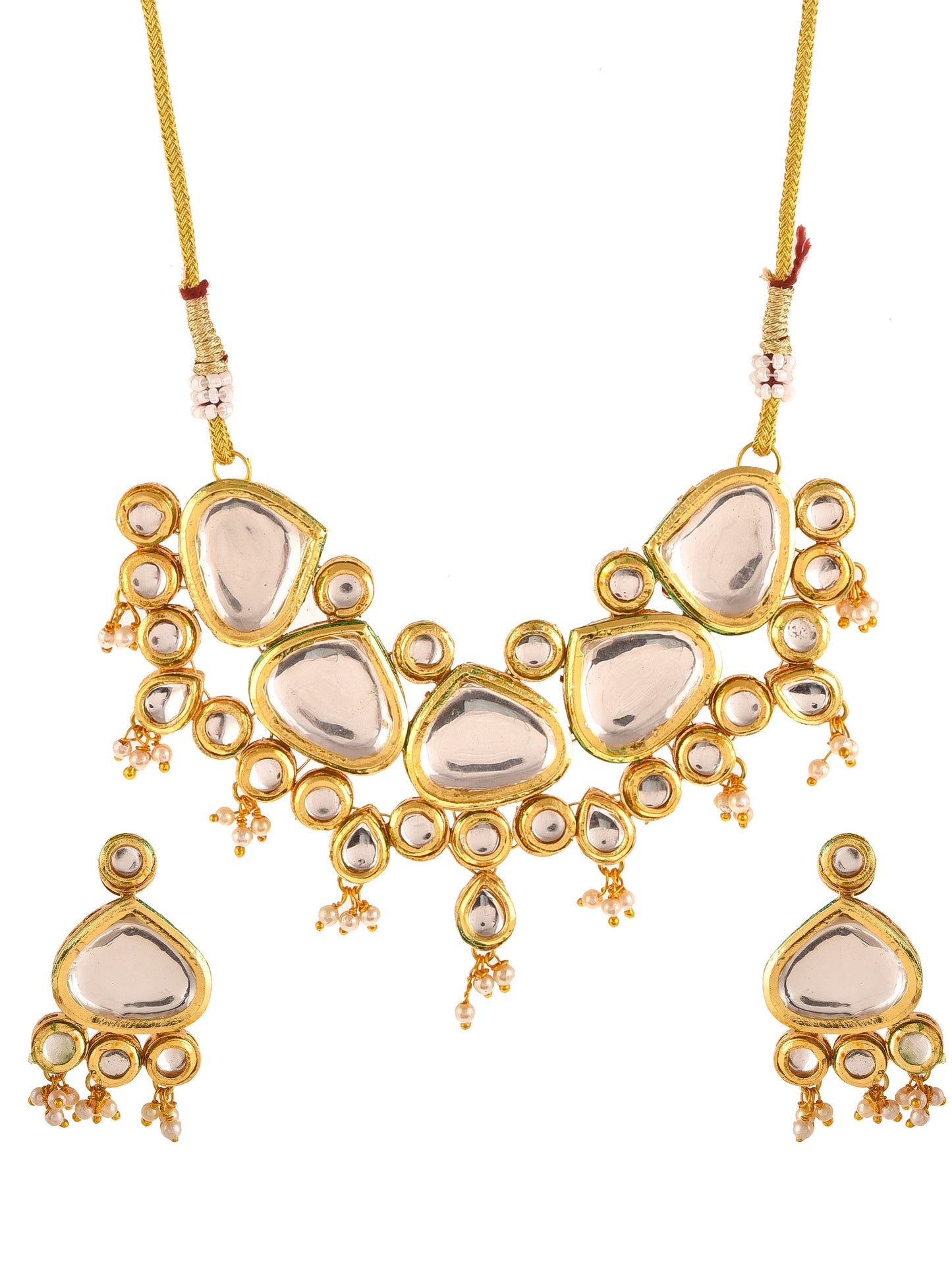 Pearl Kundan jewellery set