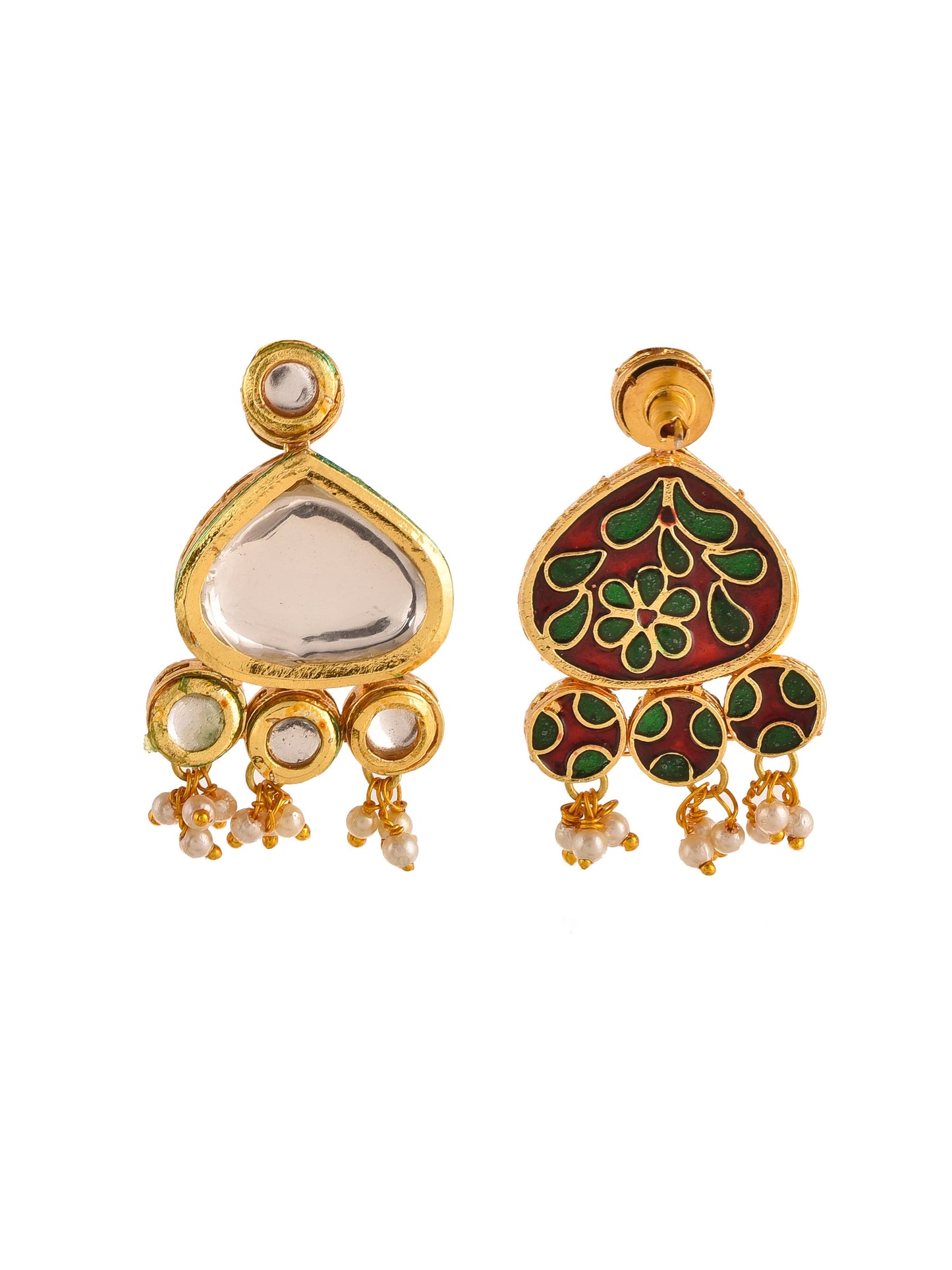 Pearl Kundan jewellery set