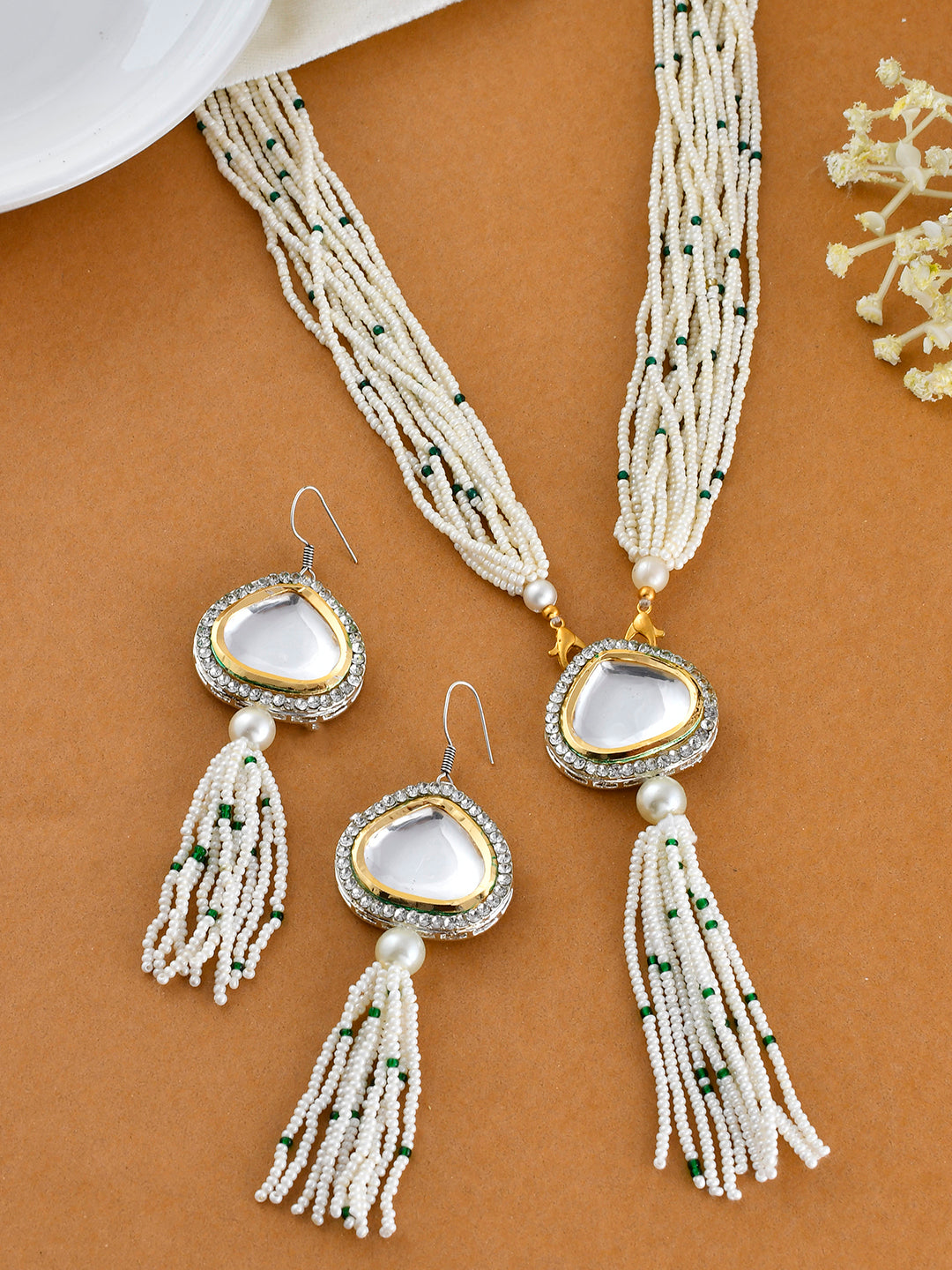 Kundan Long Layered Jewellery Set