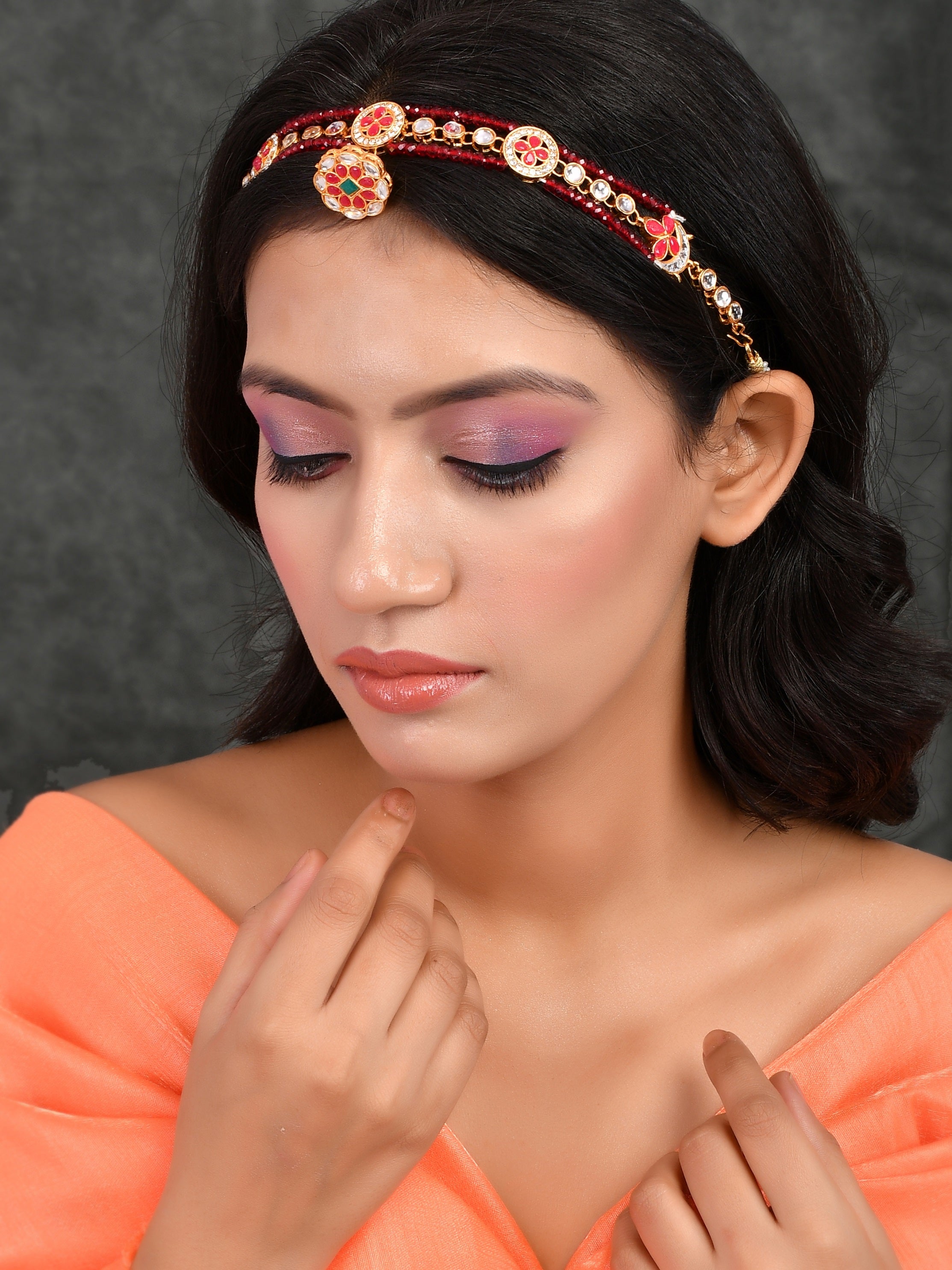 Matha patti deals bridal look