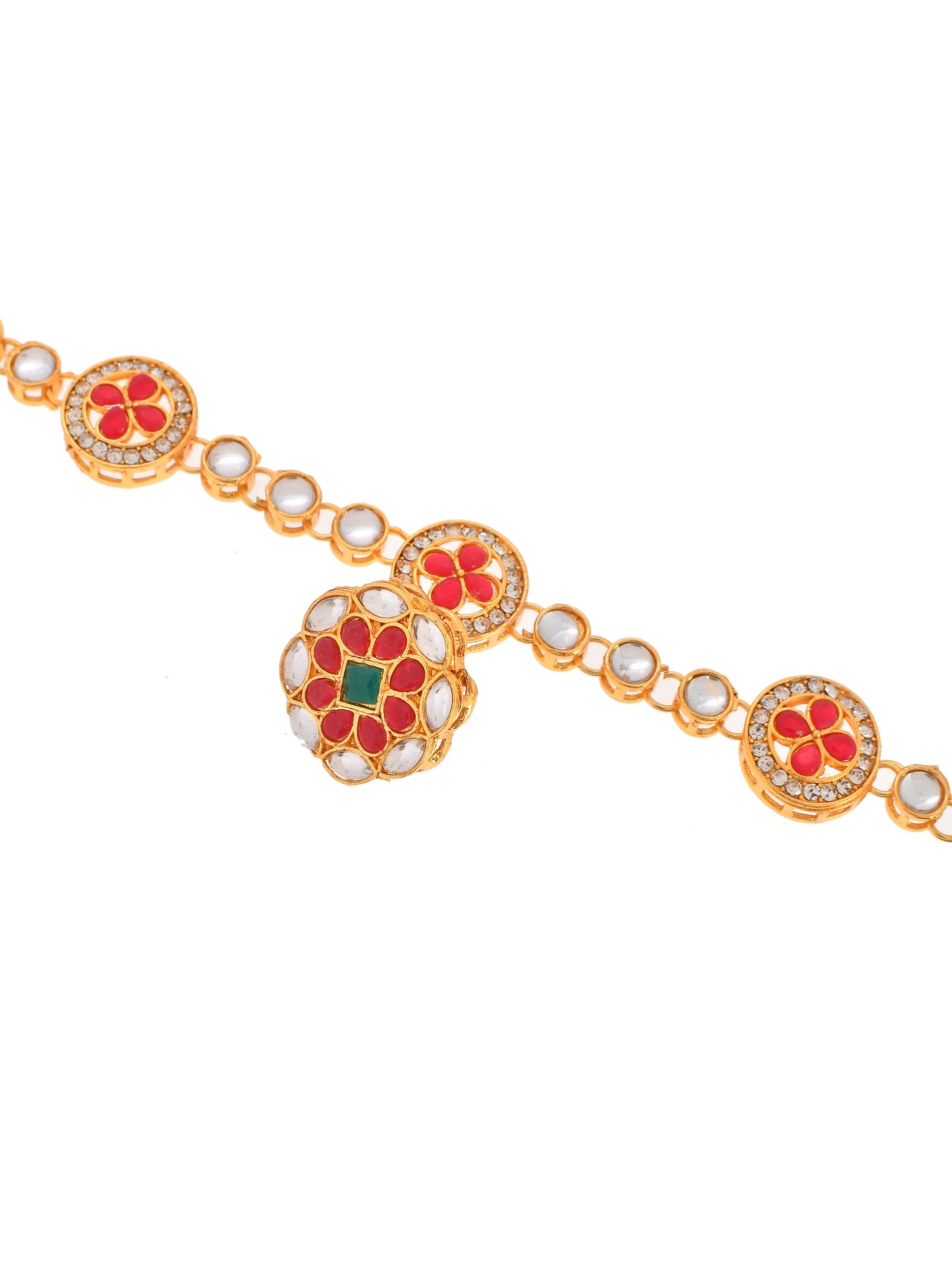 Wedding Kundan borla Head Chain