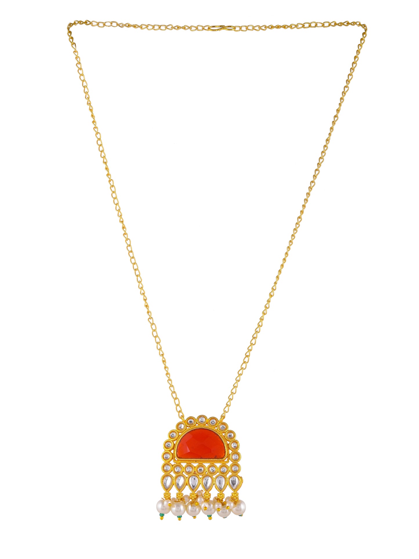 Kundan gold plated necklace set