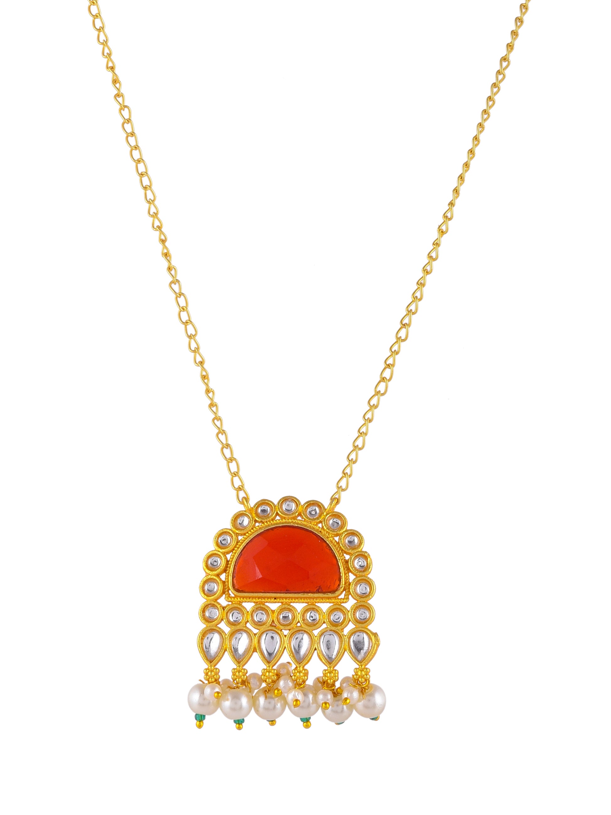 Kundan gold plated necklace set