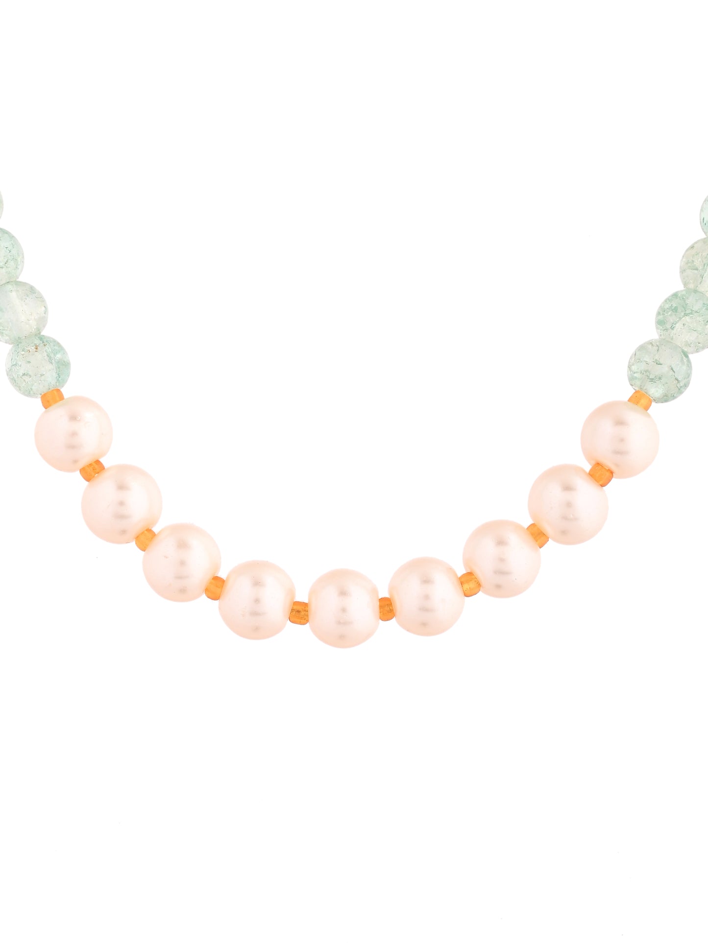 Crystal Pearl Beaded Choker Necklace For Women