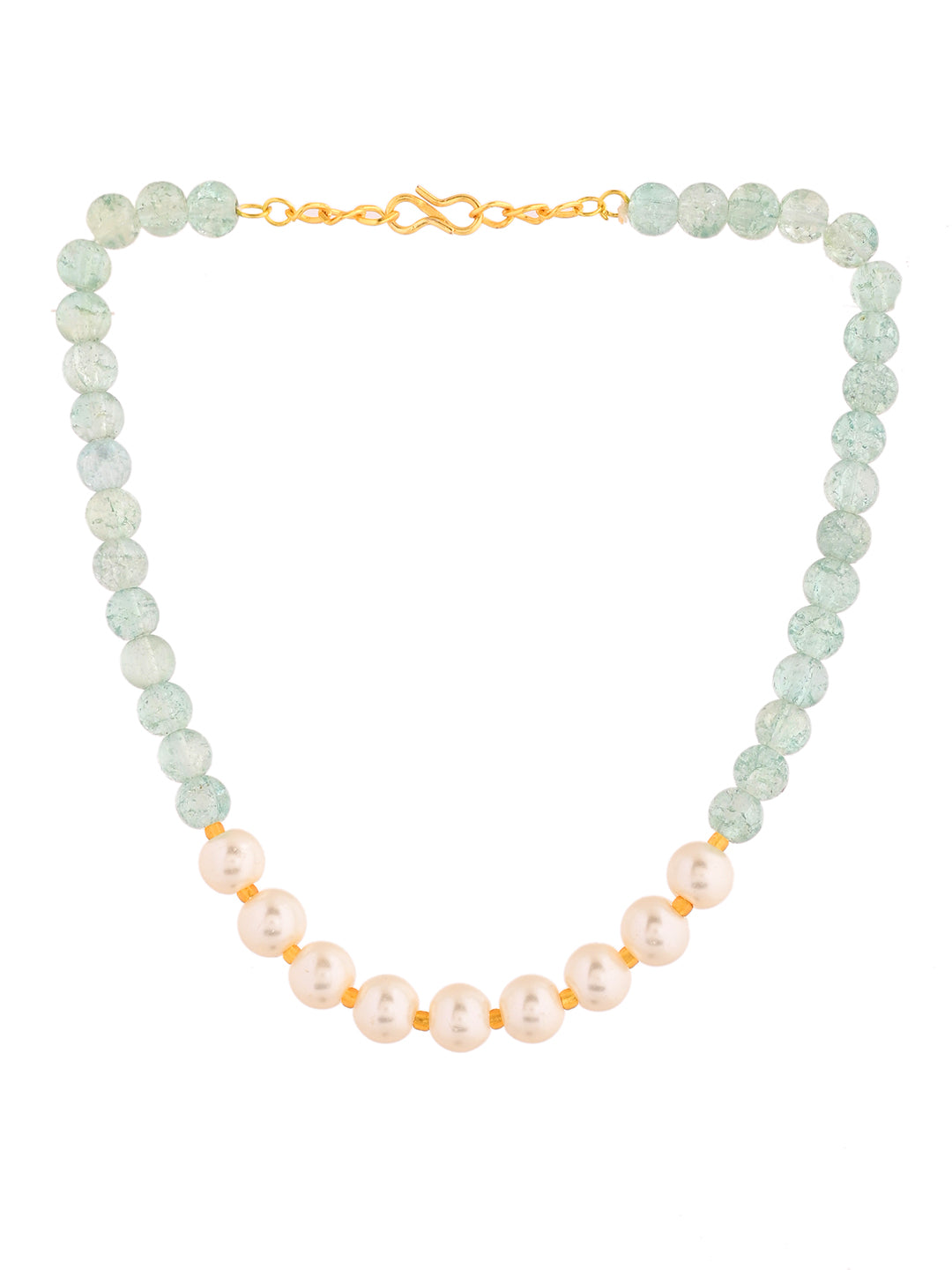 Crystal Pearl Beaded Choker Necklace For Women