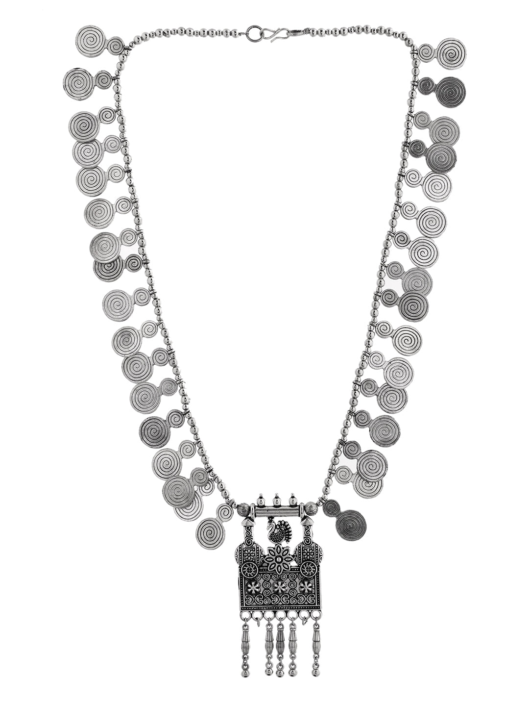 Oxidised Silver Plated Statement Necklace For Women | Boho Antique Jewellery