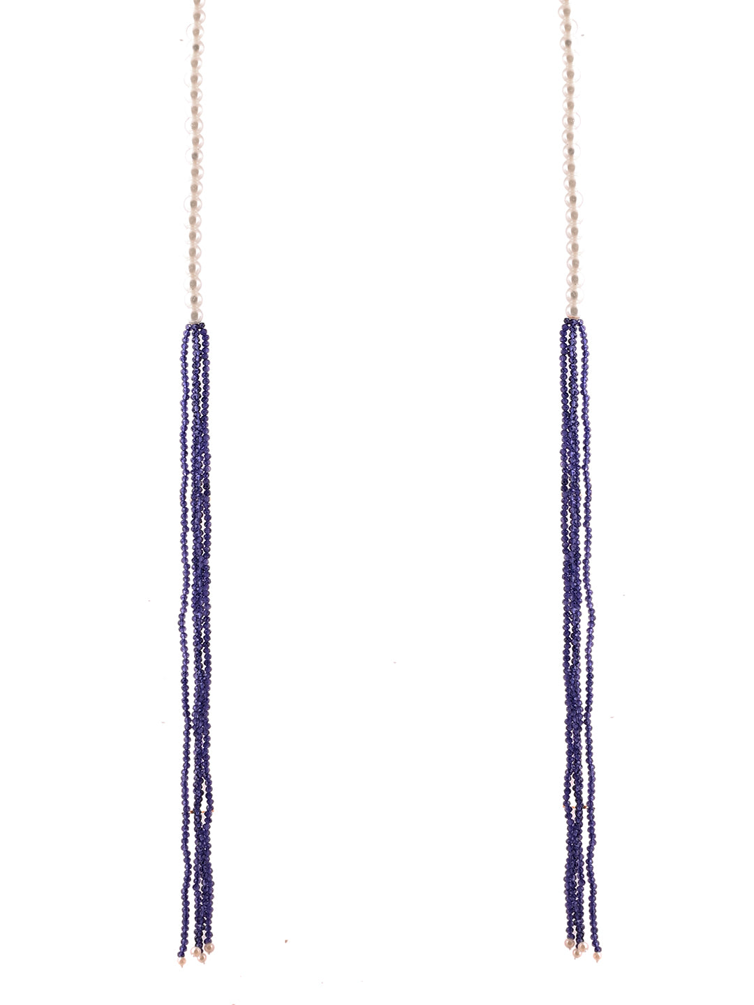 Pearl Multi-Strand Long Necklace For Women  | Modern Ethnic Fusion Jewelry