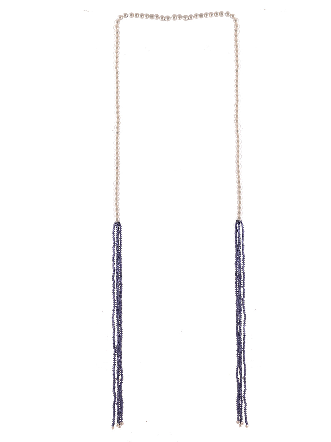 Pearl Multi-Strand Long Necklace For Women  | Modern Ethnic Fusion Jewelry