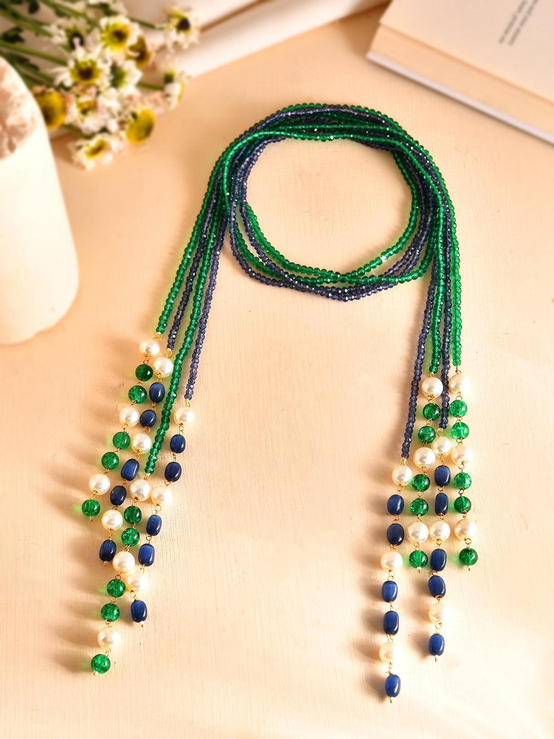 Layered Pearl Beaded Necklace | Luxury Statement Jewelry For Women