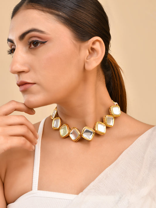 Kundan Statement Choker Necklace For Women | Bridal & Festive Jewelry