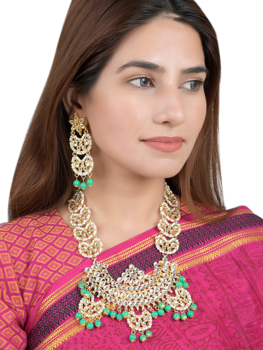 Long Ranihaar Bridal Jadau Jewellery Sets for Women Online
