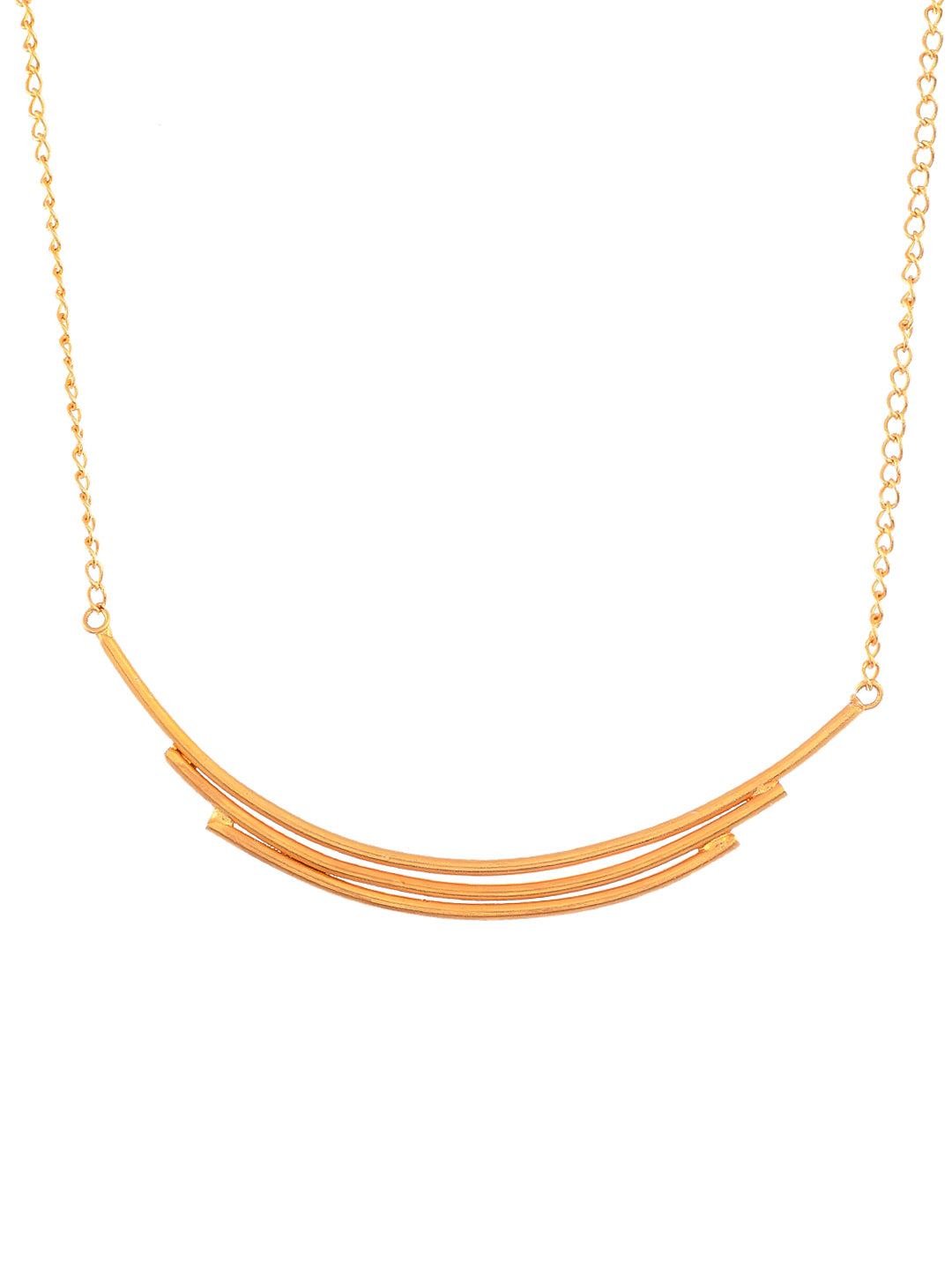 Gold Plated Western Design Layered Chain Necklace Set