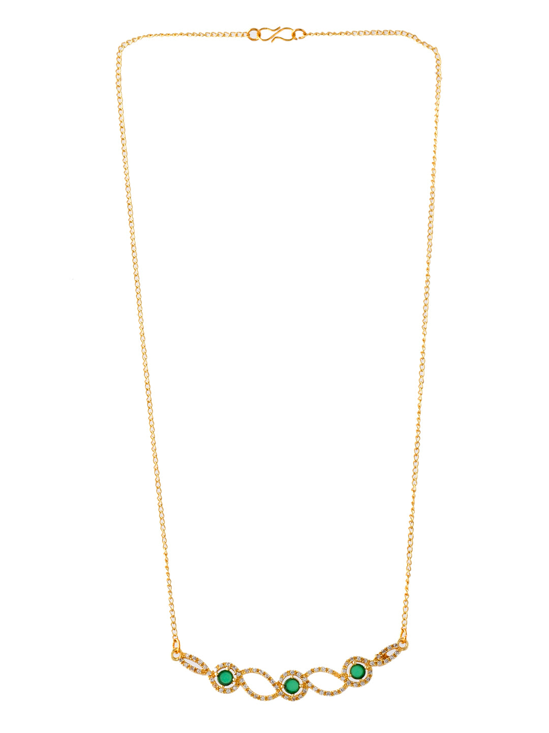 Gold plated long chain necklace se