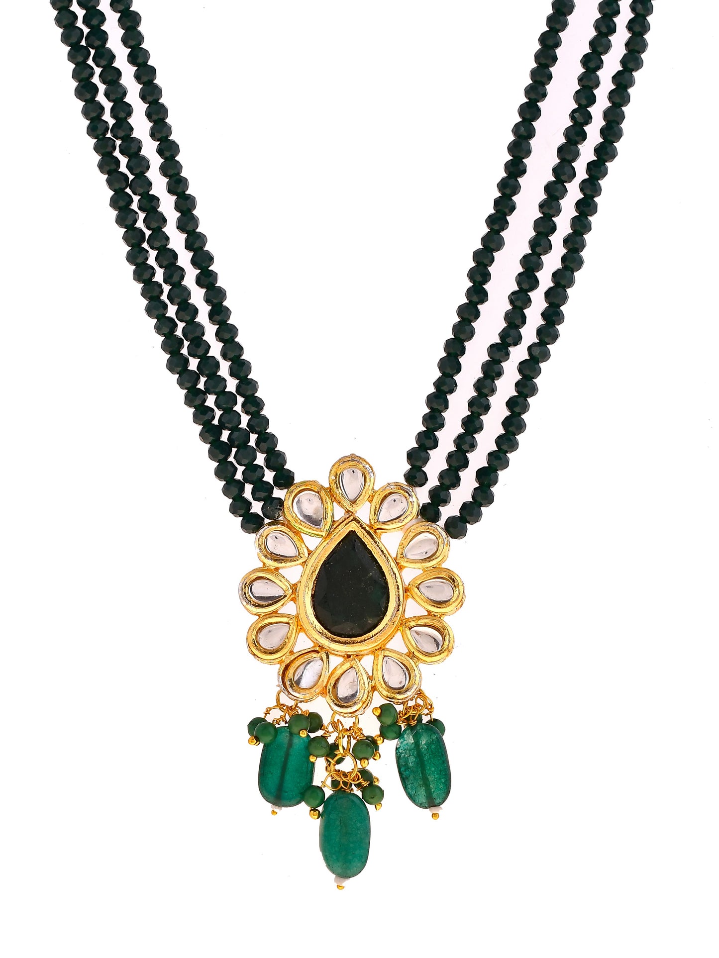 Gold-Plated Brass Layered Necklace