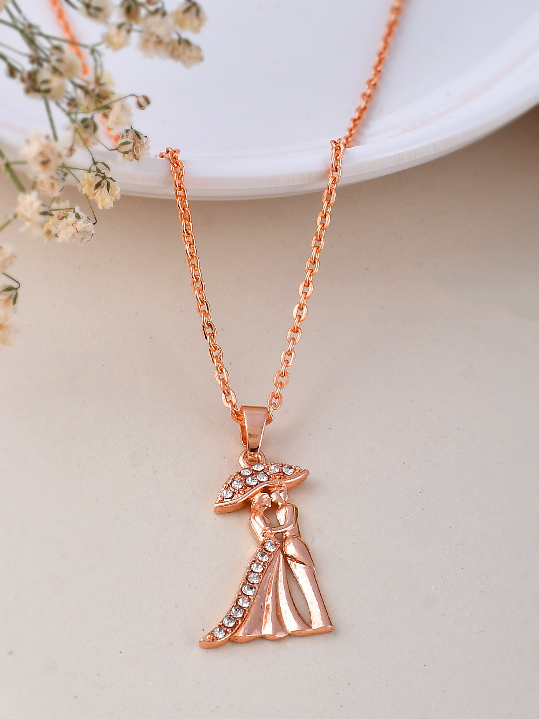 Rose Gold Pendant Chains for Women Online