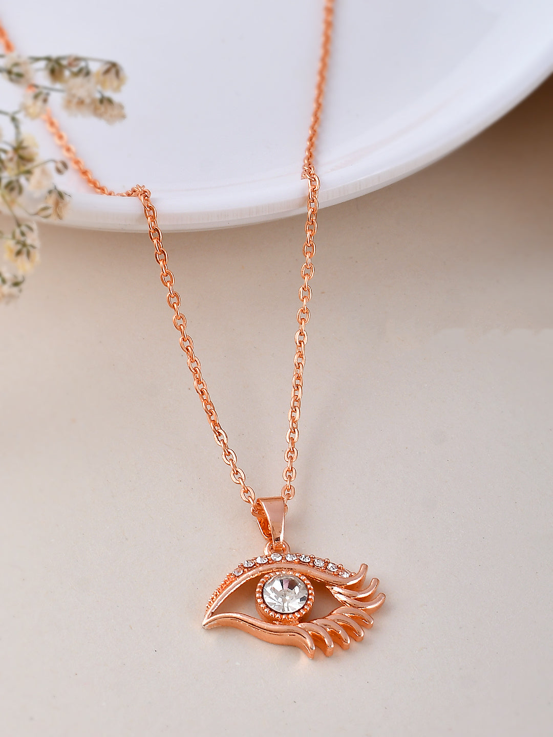 Evil Eye Rose Gold Pendant Chains for Women Online