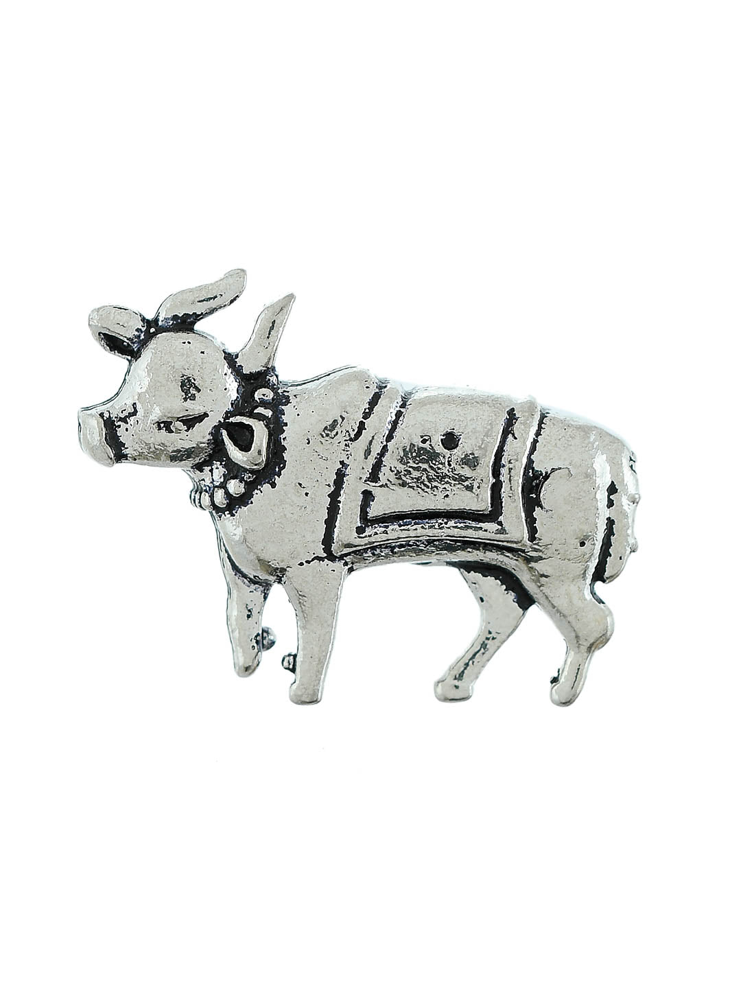 Unique Silver Cow Ring