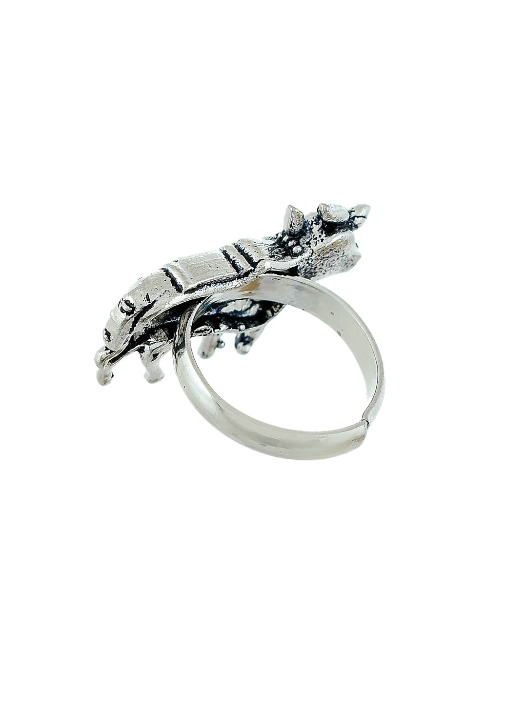Unique Silver Cow Ring