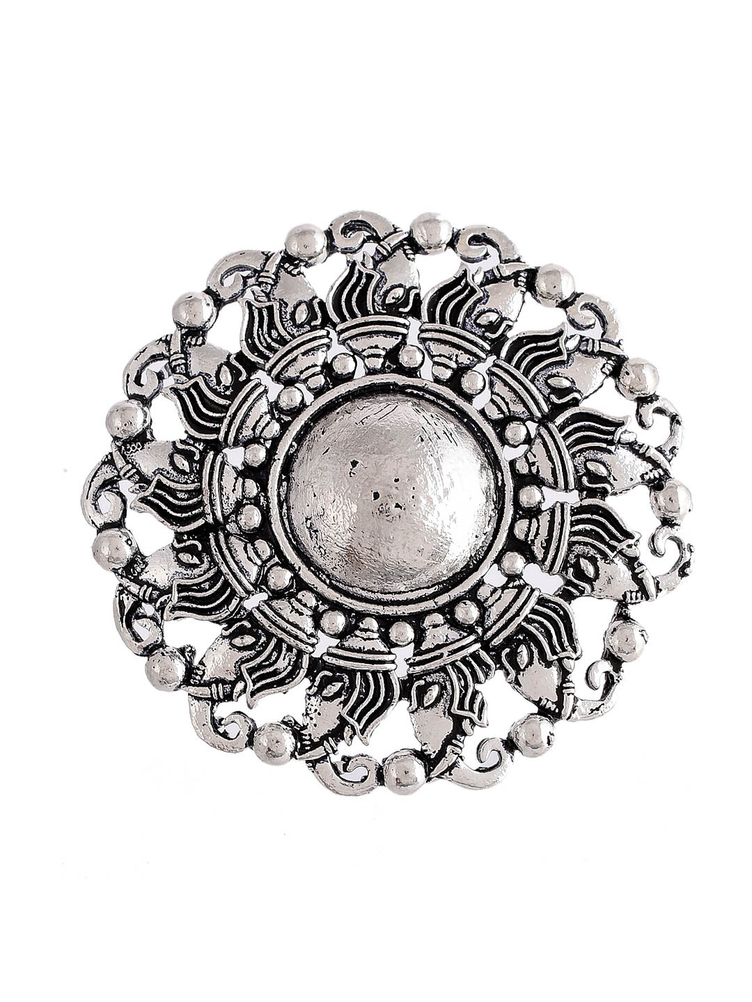 Silver-Plated Handcrafted Finger Ring