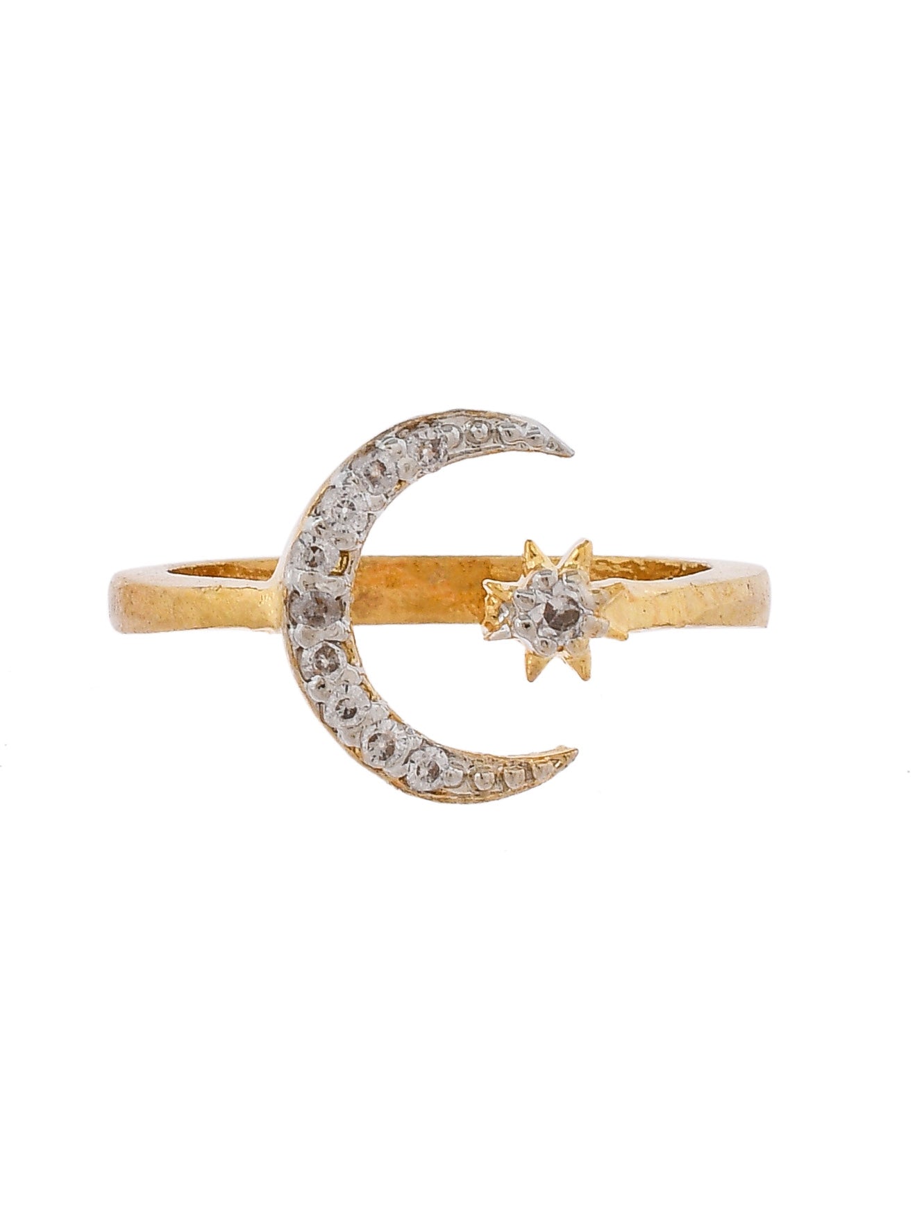 Set of American Diamond Finger Ring with Earrings