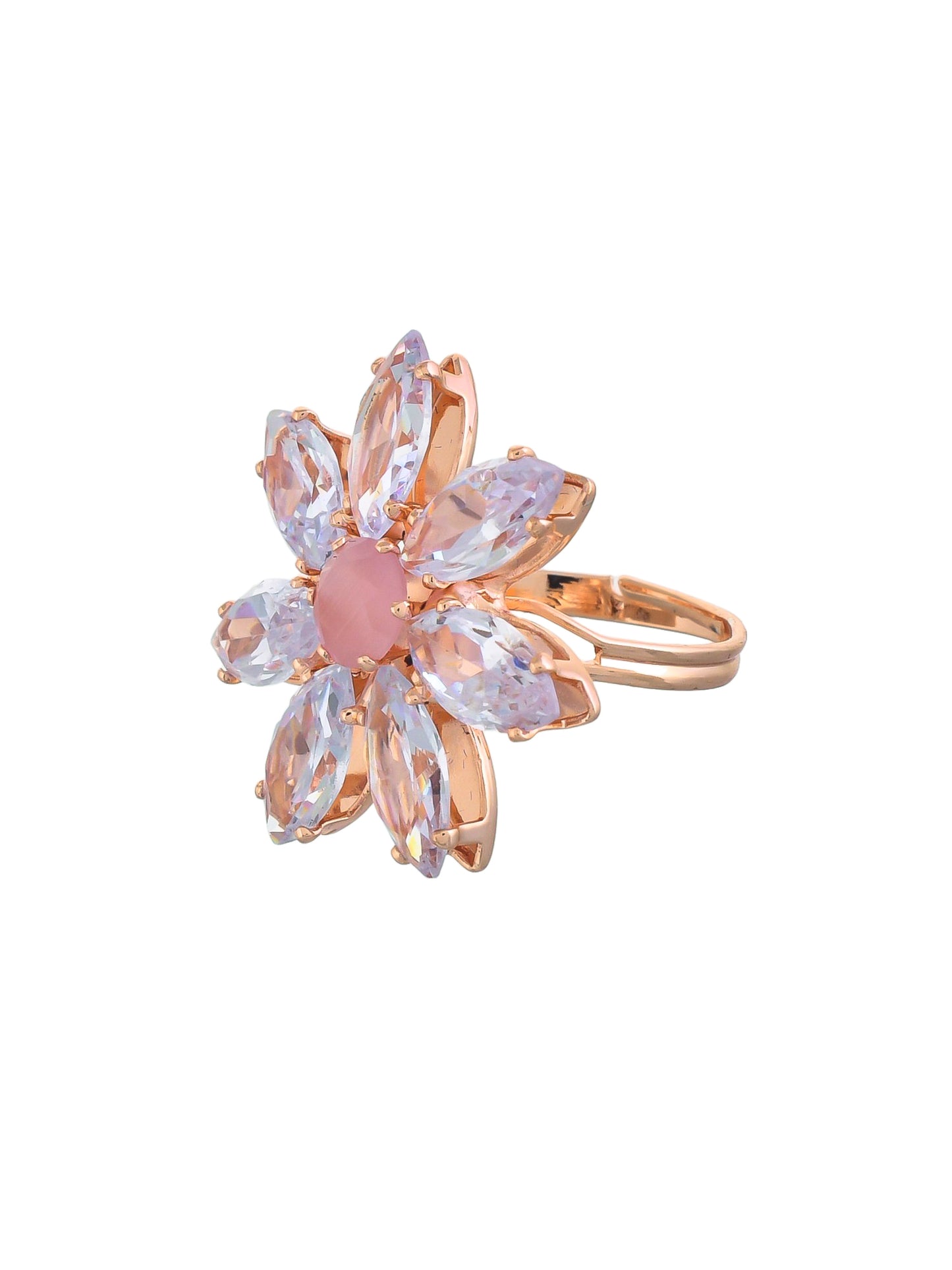 Adjustable flower design AD rings.