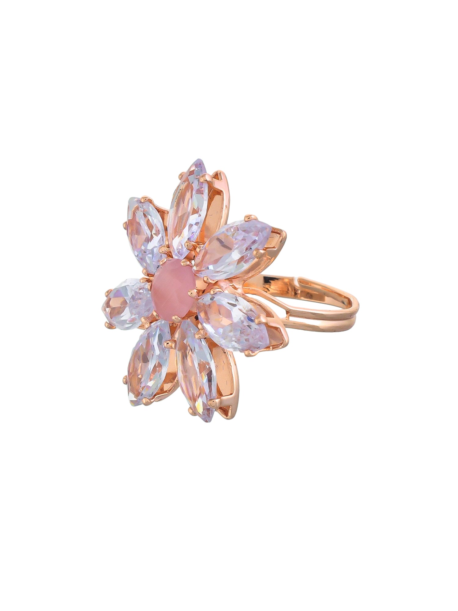 Adjustable flower design AD rings.