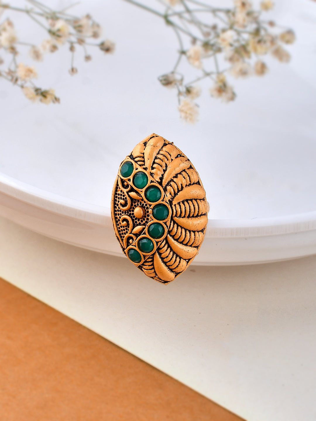 Handcrafted Temple Finger Ring