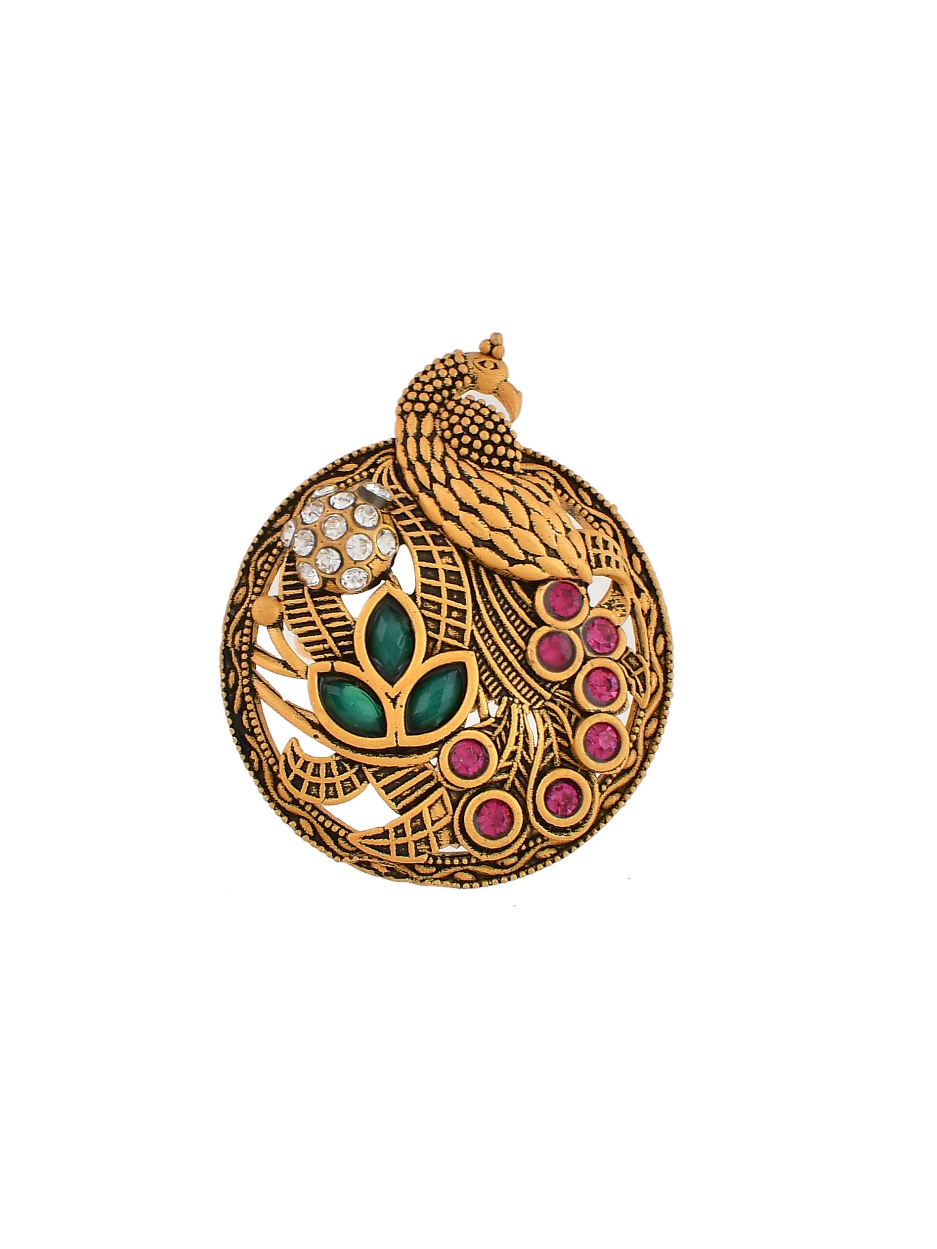 South Indian Gold Plated Adjustable Finger Ring