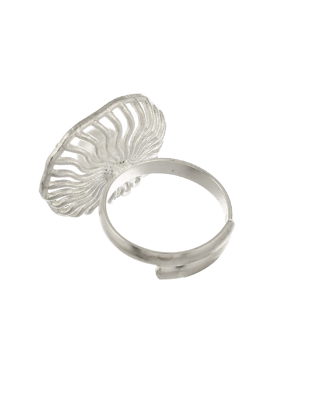 Sea Shell Pearl Silver Plated Ring