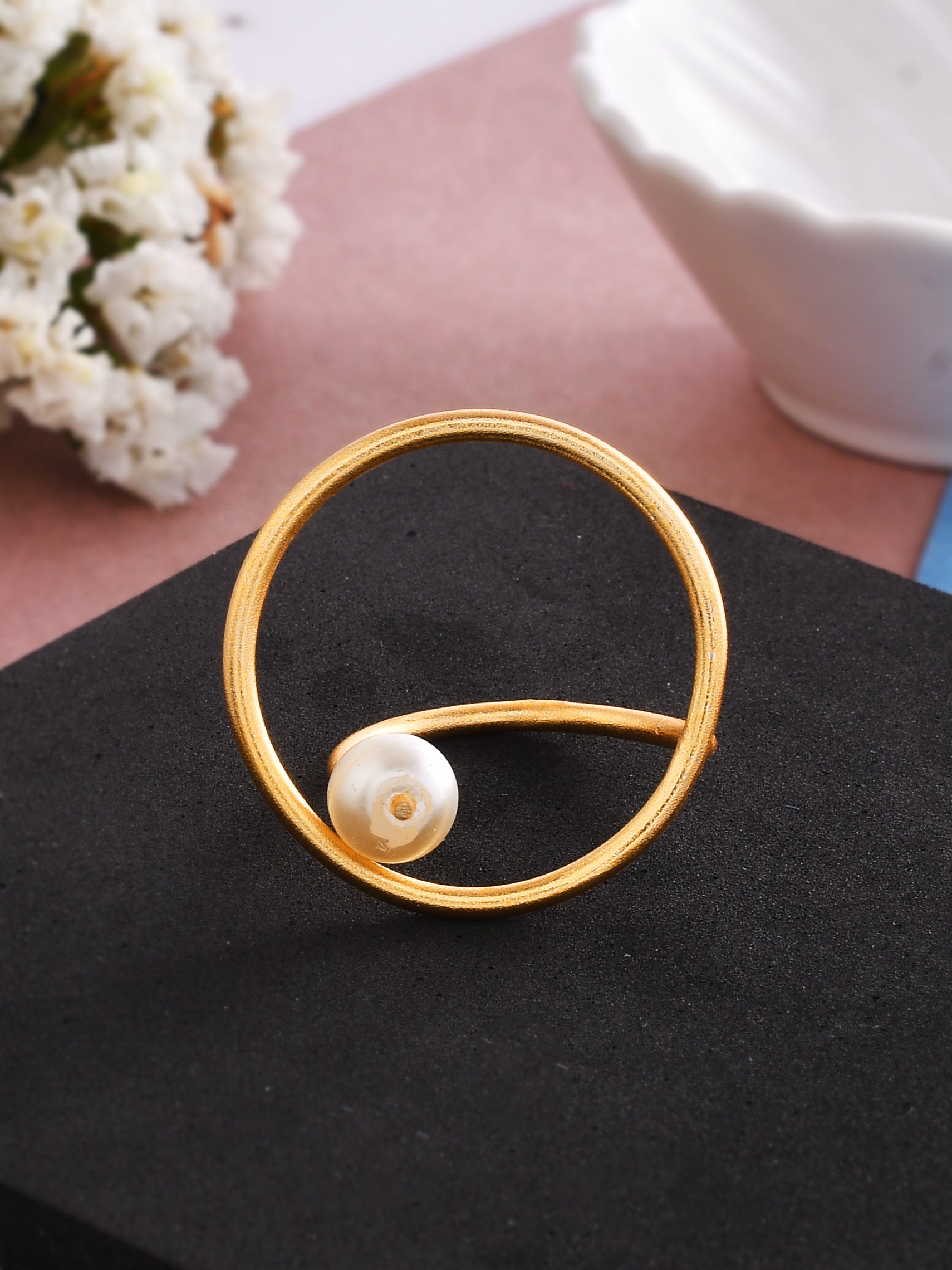 Pearl Western Designer Ring