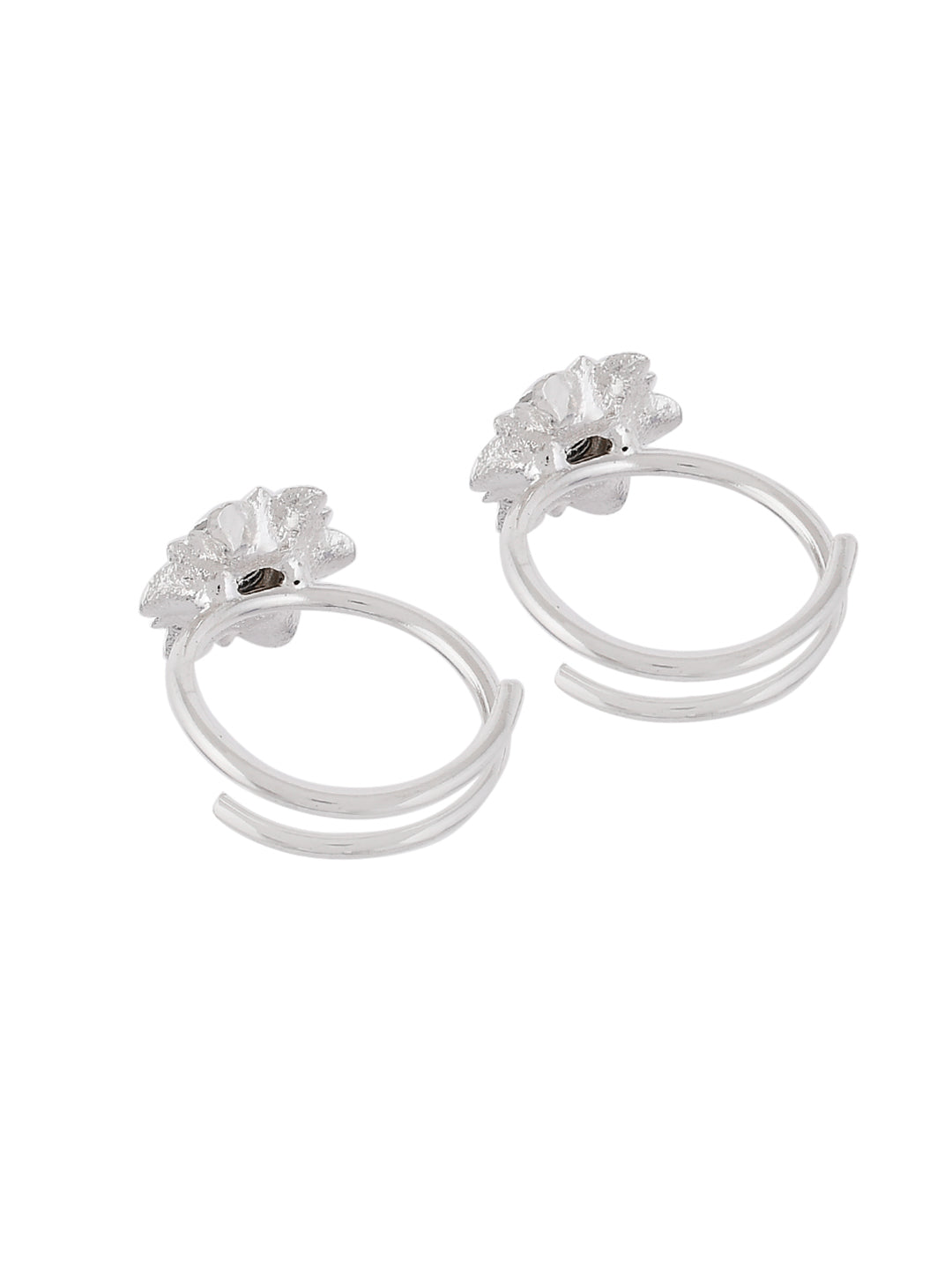 Silver-Plated Toe Rings For Women | Adjustable Foot Jewellery | Bridal & Ethnic Accessories