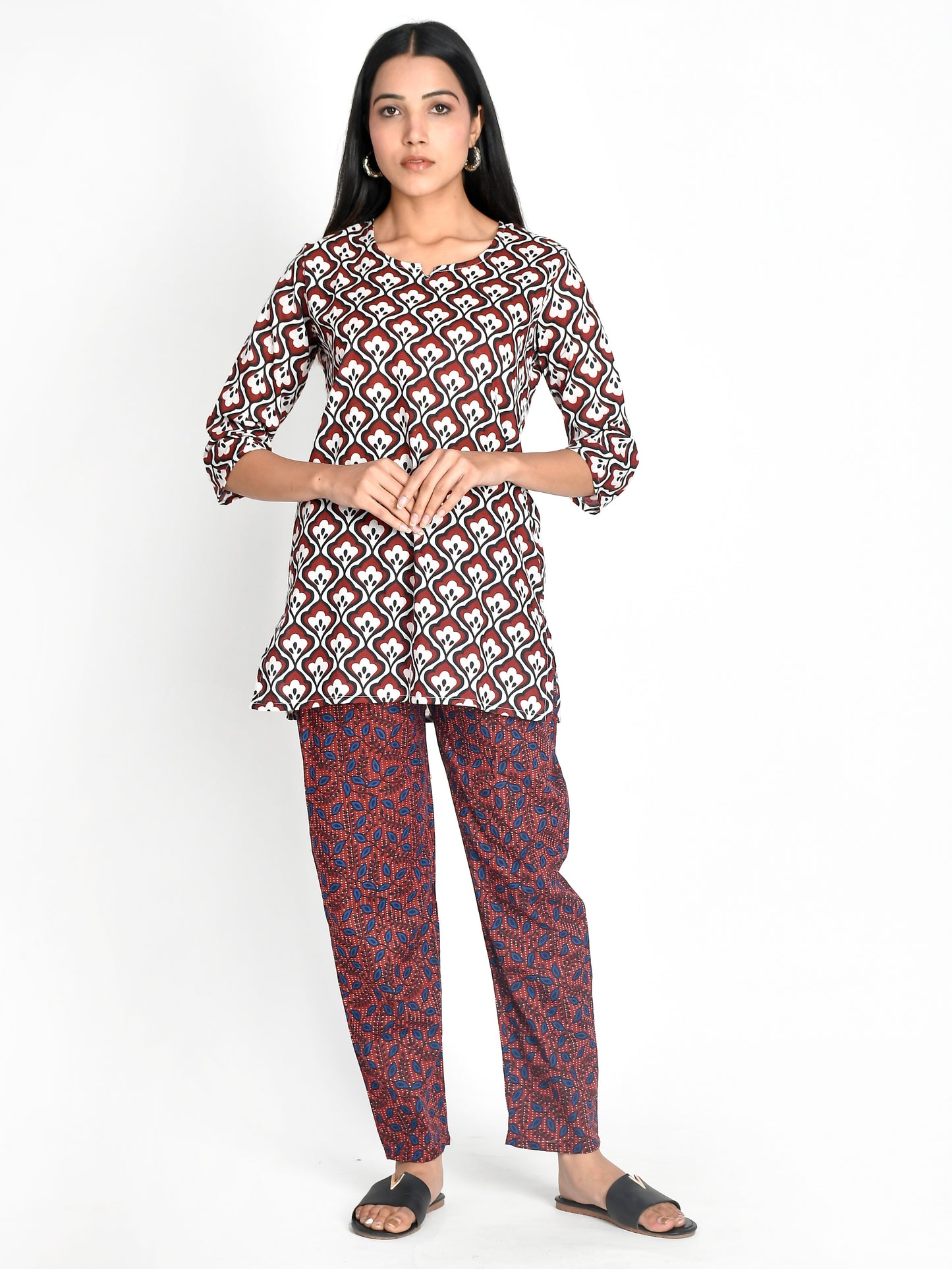 Pure Cotton printed Night suit