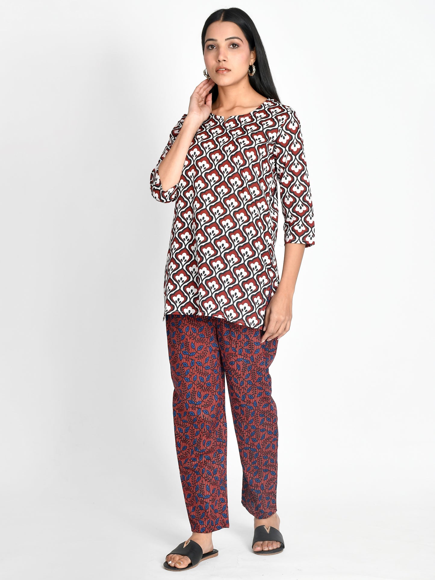 Pure Cotton printed Night suit