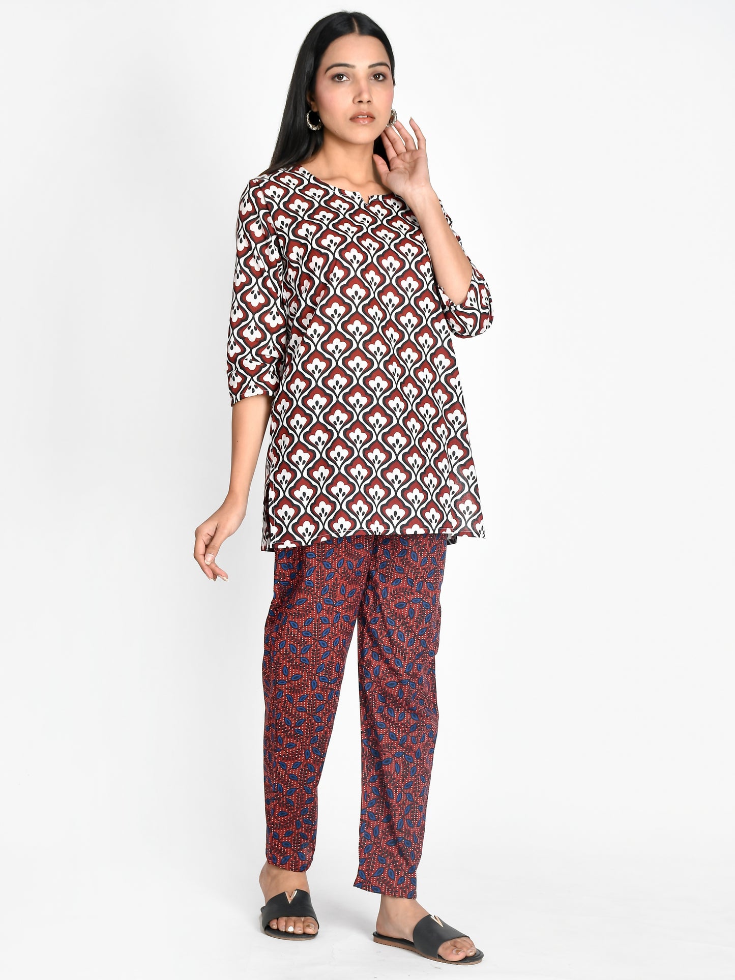 Pure Cotton printed Night suit