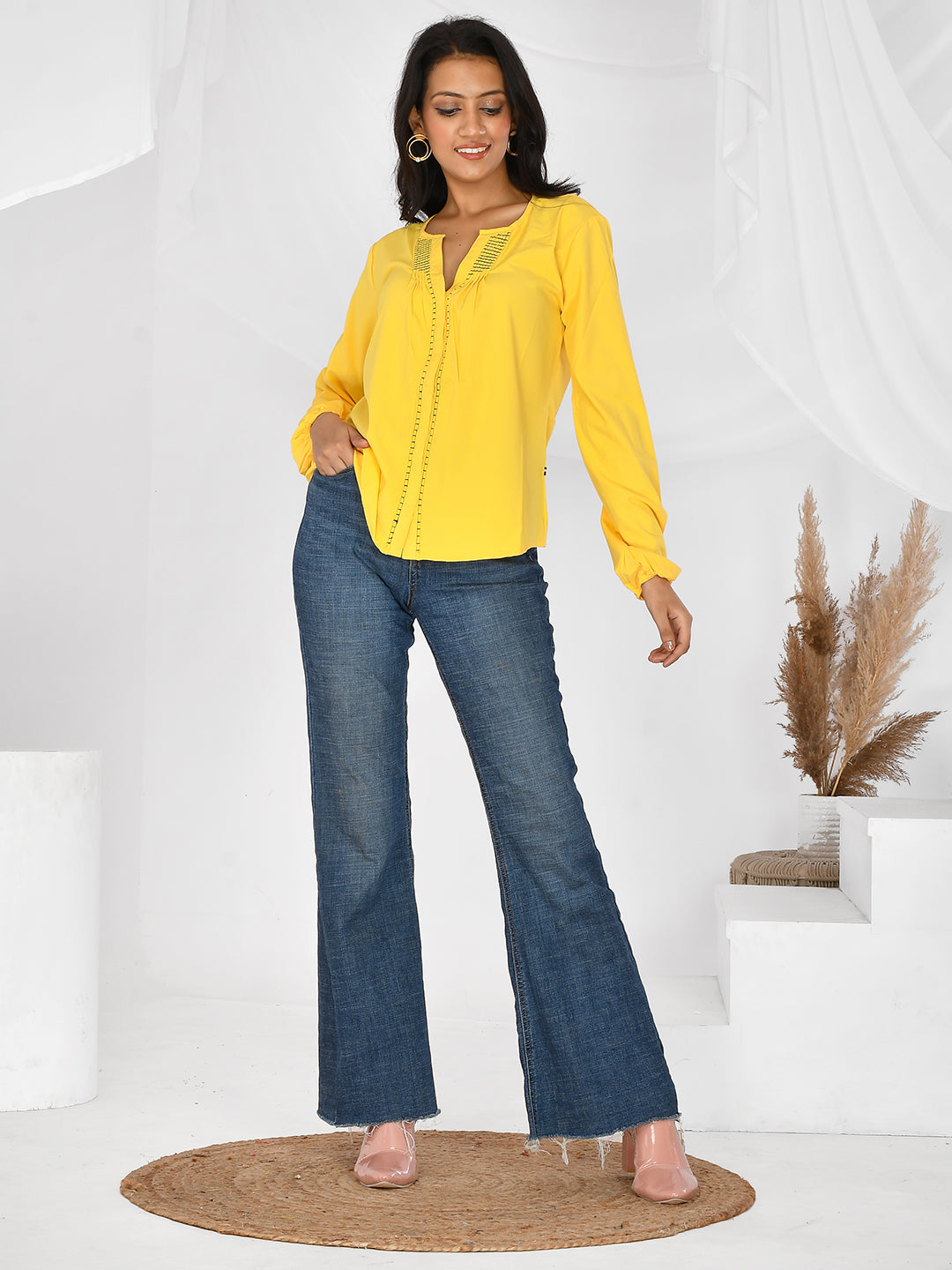 Yellow top For Women