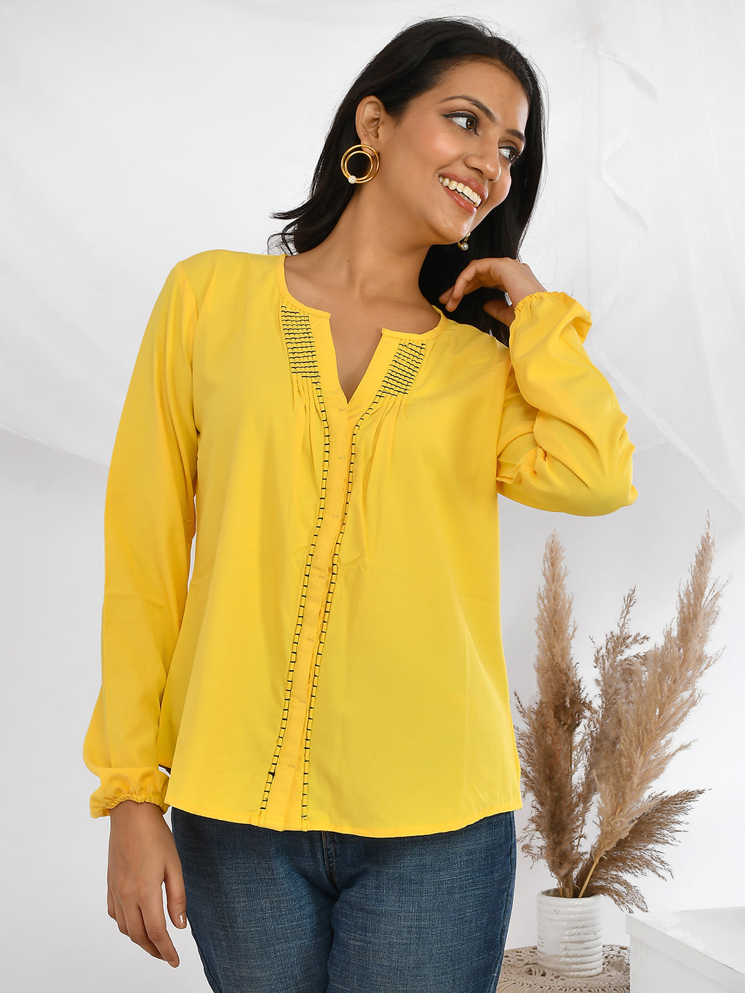 Yellow top For Women